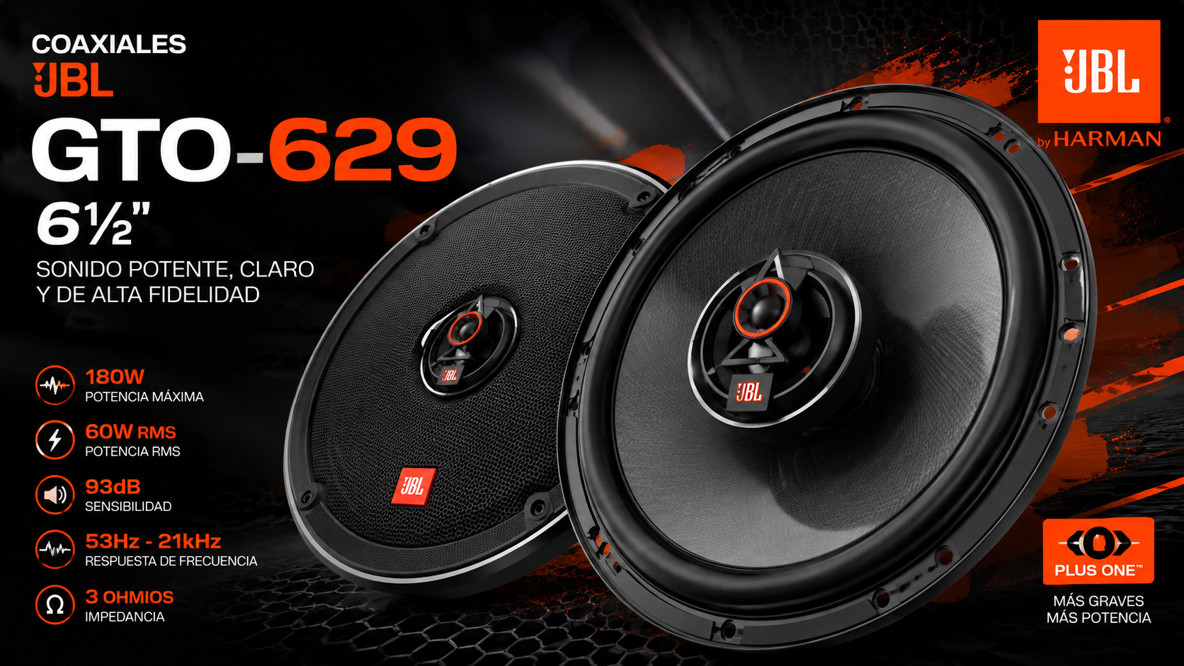 COAXIALES JBL GTO - 629 
